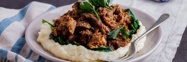 Pulled Pork with Cauliflower Mash