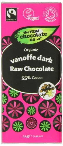 The Raw Chocolate Vanoffe Dark 44 g (Pack of 6)