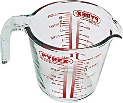 Pyrex Glass Measuring Jug, 0.5L