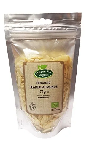 Organic Flaked Almonds Sliced 175g by Hatton Hill Organic
