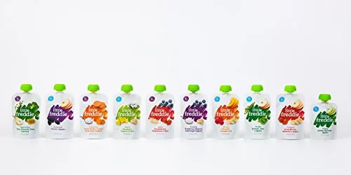 Little Freddie Organic Food for Babies - Sweet Potato & Carrot Greek Style Yoghurt Pouch (Pack of 6)