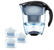 BRITA-Elemaris-XL-Water-Filter-Jug-Black-3-Cartridges-Starter-Pack-0