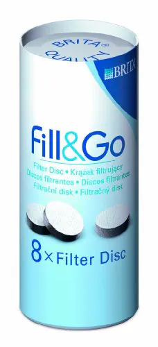 BRITA Fill&Go Replacement Water Filter Discs - 8 Pack