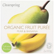 Clearspring-Organic-Pear-and-Banana-Puree-2×100-g-Pack-of-12-0