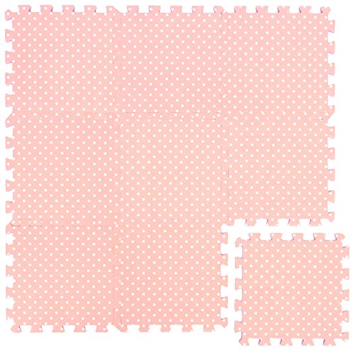 pink foam play mat